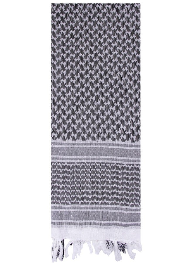 LOOGU Military Shemagh Tactical Desert Scarf/Keffiyeh Head Neck Scarf Arab Wrap with Tassel 43" x 43" - Image 3